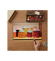 Sebze Konserveleri Tasarımı 240 parça Ahşap Puzzle Ahşap Kutuda MP00407