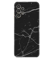 Samsung Galaxy M14 Uyumlu Kılıf Resimli Desenli Baskılı Silikon Siyah Mermer 1299