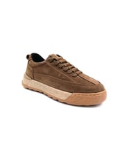 Bulldozer 250209 Hakiki Deri Phlon Hafif Taban Günlük Erkek Ayakkabı VİZON