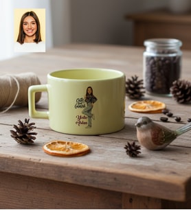 Kişiye Özel Karikatürlü Cute But Gemini İkizler Burcu Lüks Pastel Fincan Doğum Günü Hediyesi