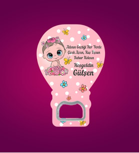 Kişiye Özel İsimli Hoş Geldin Bebek Magneti