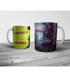 Pixxa  CHO'GATH İsimli Kişiye Özel Kupa Bardak (League of Legends,LOL)