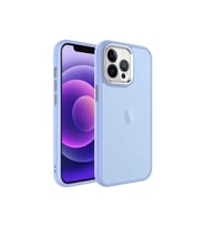 Apple iPhone 13 Pro Uyumlu Kılıf Buzlu Sert PC Zore May Kapak (Lila)