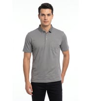 Erkek Polo Yaka Kısa Kollu Tişört Regular Kalıp T6270 BGL-ST05553