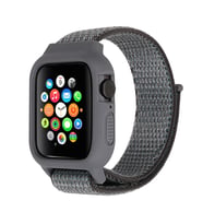 Northcity Ally Apple Watch 6-SE-5-4 44mm / 3-2-1 42mm Kayış Kordon Kılıf Silikon-(5775)