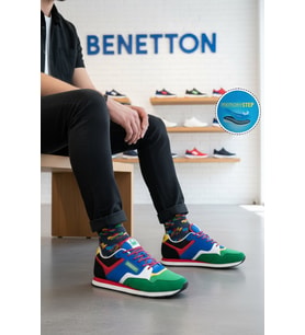 United Colors Of Benetton Lacivert Bağcıklı Hafif Erkek Spor Ayakkabı BNI-10047 M