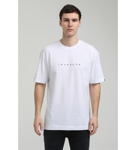 Bisiklet Yaka Beyaz Slim Fit Tişört 23SSM20334