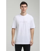 Bisiklet Yaka Beyaz Slim Fit Tişört 23SSM20334