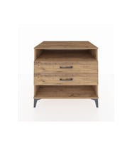 Kronos Şifonyer Tek Raflı 2 Çekmeceli 88x59x80 Çam-Çam