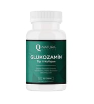 Q Natura Series  Glukozamin Tip 2 Kollajen 60 tablet (MSM,Kondroitin sülfat,Akgünlük ekstresi,Vit C,Şeytan Pençesi,Bromelain,Hyaluronik asit,Manganez)