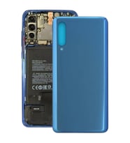 Xiaomi Mi 9 Uyumlu Arka Pil Batarya Kapağı Cam M1902F1G (Mavi)