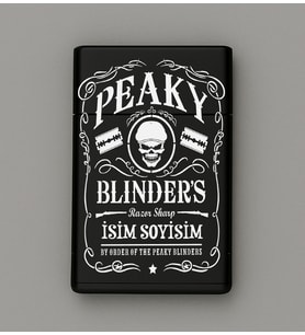 Peaky Blinders Desenli Metal Tabaka – Kişiye Özel İsimli Hediyelik