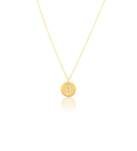 Milet Kuyumculuk 0,08 ct Pırlanta Harf Kolye (Altın)