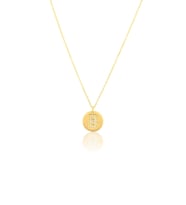 Milet Kuyumculuk 0,08 ct Pırlanta Harf Kolye (Altın)
