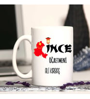 Çince Öğretmenine Özel Öğretmenler Günü Hediyesi Kişiye Özel Kupa Bardak