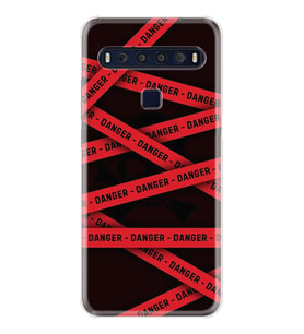 TCL 10L 10 Plus 10SE 20E 20SE 30SE L7 Kılıf Desemli Silikon Danger 1372
