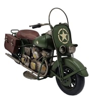 WW2 Harley Davidson Dekoratif Askeri Motosiklet - Savaş Motosikleti - Subaya Hediye