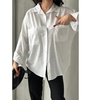 Kadın Harper Çift Cepli Oversize Keten Gömlek, 2025 Summer Collection