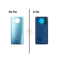Redmi K30 Pro Aqua Arka Pil Kapağı Batarya Kapağı Lazer Kesim Back Cover