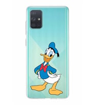 Samsung Galaxy A71  Kapak Donald Duck Tasarımlı Şeffaf Silikon Kılıf