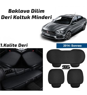 Fiat Egea 2014 Sonrası Siyah Deri Oto Koltuk Minderi