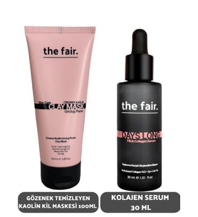 the fair. Gözenek Temizleyen Kil Maskesi 100 ml ve Kolajen Serum 30 ml