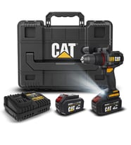 CAT DX1130.1 18Volt/4.0Ah Li-ion 80Nm Çift Akülü Kömürsüz Profesyonel Şarjlı Darbeli Matkap