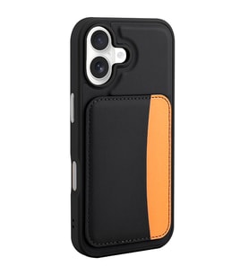 Apple iPhone 17 Uyumlu Kılıf Kartlıklı Zore X-Kart Silikon Kapak (Siyah)
