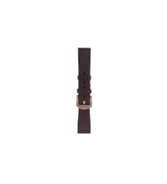 Fro LW38-43 20 mm Hakiki Deri Düz Kahve Kordon Gold Toka