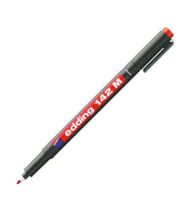 EDDİNG 142M ASETAT KALEMİ 1mm KIRMIZI