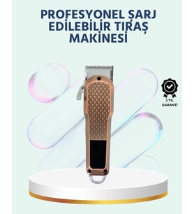 Şarjlı Saç Kesme Makinesi – Type-C Girişli, Lcd Ekranlı Sessiz Motor