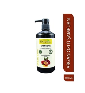 Naturix Argan Yağlı Şampuan - 600ml  Paraben, Fosfat, Tuz İçermez  Saç Bakımı