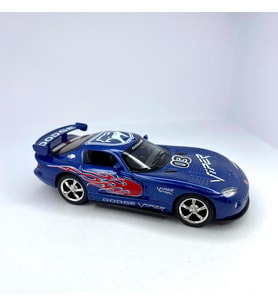 Dodge Viper Gtsr ( Alev Desenli) Çek bırak 5inch Lisanslı Model Araç, Oyuncak Araba