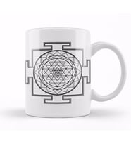 Sri Yantra Kupa Bardak Porselen
