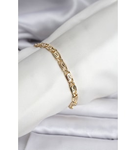 14K Gold Renk Kaplama Zincir Model CM Kadın Bileklik TJ-BB8129