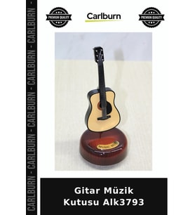 Özel Üretim Müzikli Dekoratif Hediyelik Obj Sanatsal Gitar Müzik Kutusu Alk3793