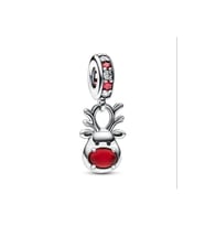 Soul Atelier Noel Geyiği Sallantılı Gümüş Kaplama Charm