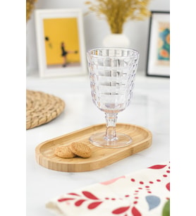Allegra Şeffaf Kadeh Bardak - 450 Ml Tekli Akrilik Malzeme - Cam Değildir Kırılmaya Dayanıklı