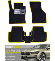 Skoda Super B (2024-2025) Uyumlu EVA Paspas Tam Set–Araca Özel,Su Geçirmez,Hızlı Montaj