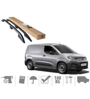 Citroen Berlingo Maxi Van Üst Port Bagaj Tavan Çıtası Siyah 2019 Sonrası