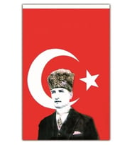 Vatan Atatürklü Bayrak 100X150cm Türk Bayrağı No:8