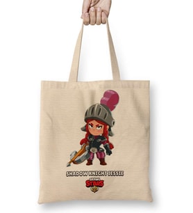 Brawl Stars Shadow Knıght Jessıe Bez Çanta Uzun Saplı