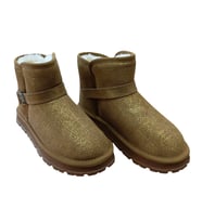 Guja 25k432 Kadın Simli Toka Detaylı Slim - On Peluşlu Bot (Camel)