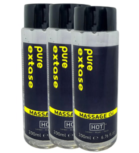 Süper Pure Extase Massage Oil 600 ml Aromalı Masaj Yağı X 3 ADET