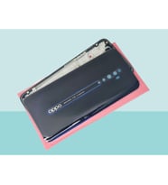 Tkgz - Oppo RENO 2Z FULL KASA Arka Kapak Batarya Kapağı - SİYAH