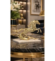 Tasarım hafif Rüzgarda Koşan At Figürü Obje Biblo Ev Ofis Dekorasyon