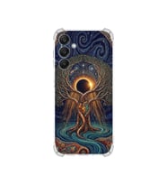 PrintiFy Samsung Galaxy A25 ile Uyumlu Simya Serisi Kozmik Denge Tasarımlı Uv Baskılı Köşe Korumalı Antişok Kılıf