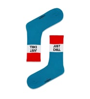 Just Chill Yazılı Renkli Çorap