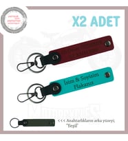 Taksi, Özel Araç ve Motosiklet Kullanıcılarına İsim ve Plaka Anahtarlık Set, Koyu Turkuaz-Bordo-Ysl