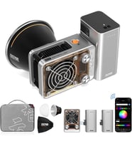 RGB Video Işığı Molus X60 RGB Pro [Official] 60W 2 x Pil 2550 mAh, COB LED Video Işığı, Video/Fotoğraf Kamera Işığı 2010 Lux/ 2700~6500K/ CRI 95/ TLCI 98/ Bluetooth/ 15 Efektli, 319g